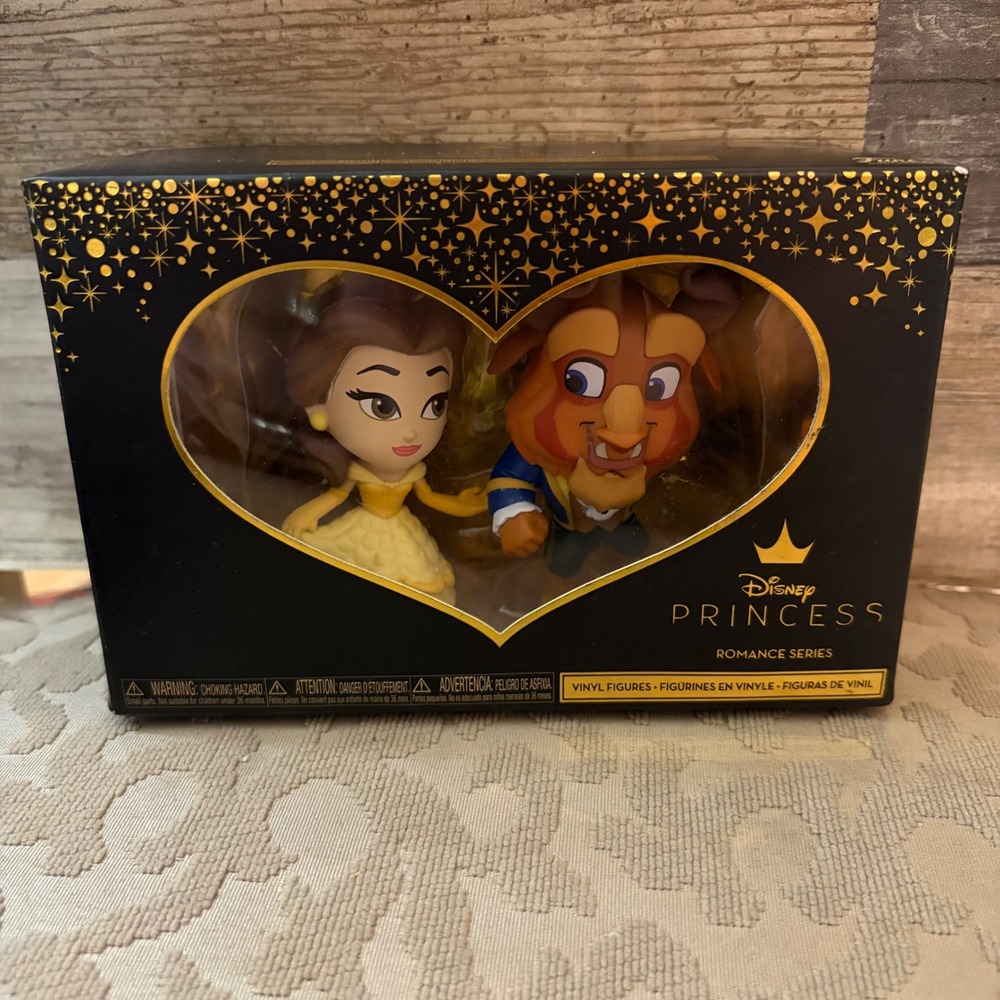Disney Princess Romance Series Funko Belle and Beast Vinyl Figures 2-Pack